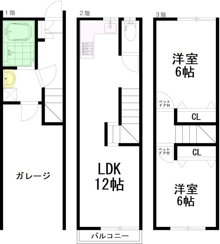 Ｔプレイス東小金井 B号室 間取り