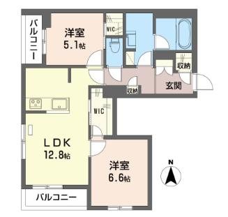 シャーメゾン東小金井 301号室 間取り