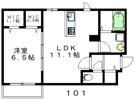 minami terrace（ミナミテラス） 101号室 間取り