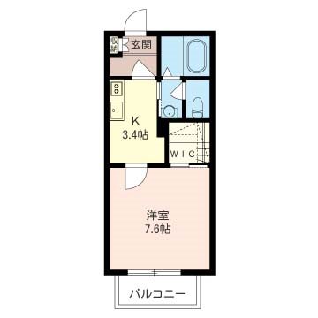 リリアハイム 205号室 間取り