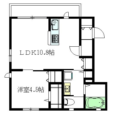 Maison de FleurⅡ（メゾンドフルール） 102号室 間取り