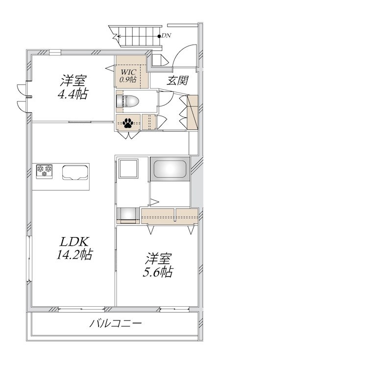 コルトン吉祥寺 201号室 間取り