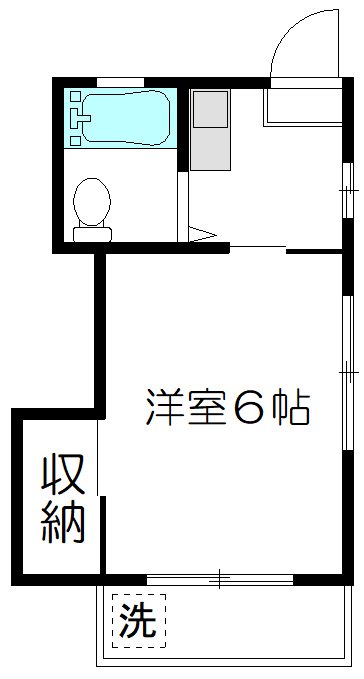 レヂデンスアシムラ 204号室 間取り