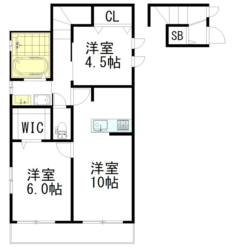 ヴィオリラⅡ 202号室 間取り
