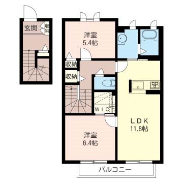 エレンシアＮ 203号室 間取り
