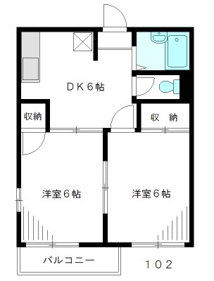 マイン高井戸 102号室 間取り