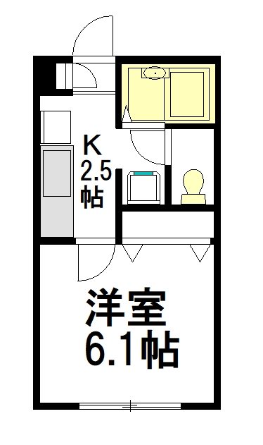 ドムス東高円寺 203号室 間取り