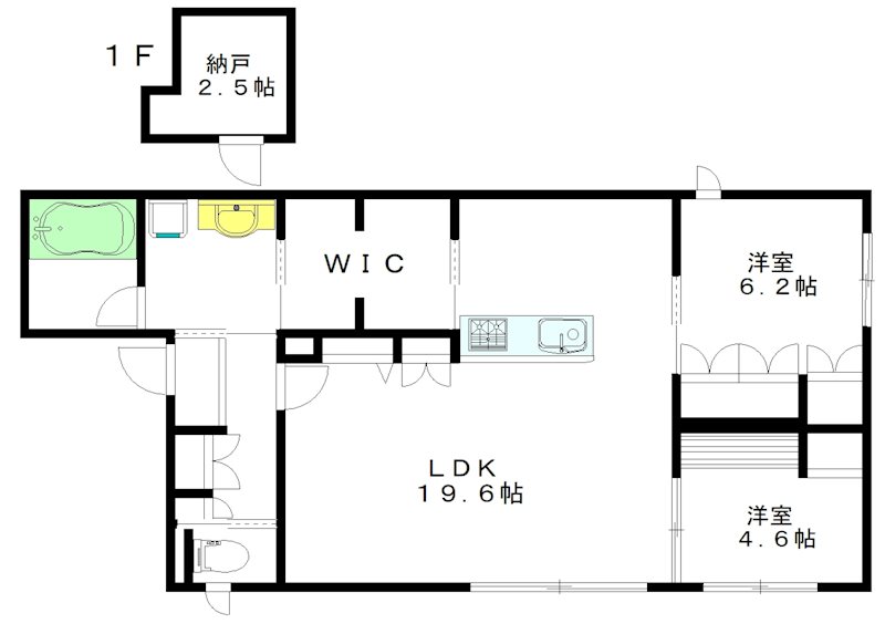 ville中村 201号室 間取り
