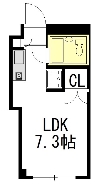 プルミエール西荻 1B号室 間取り