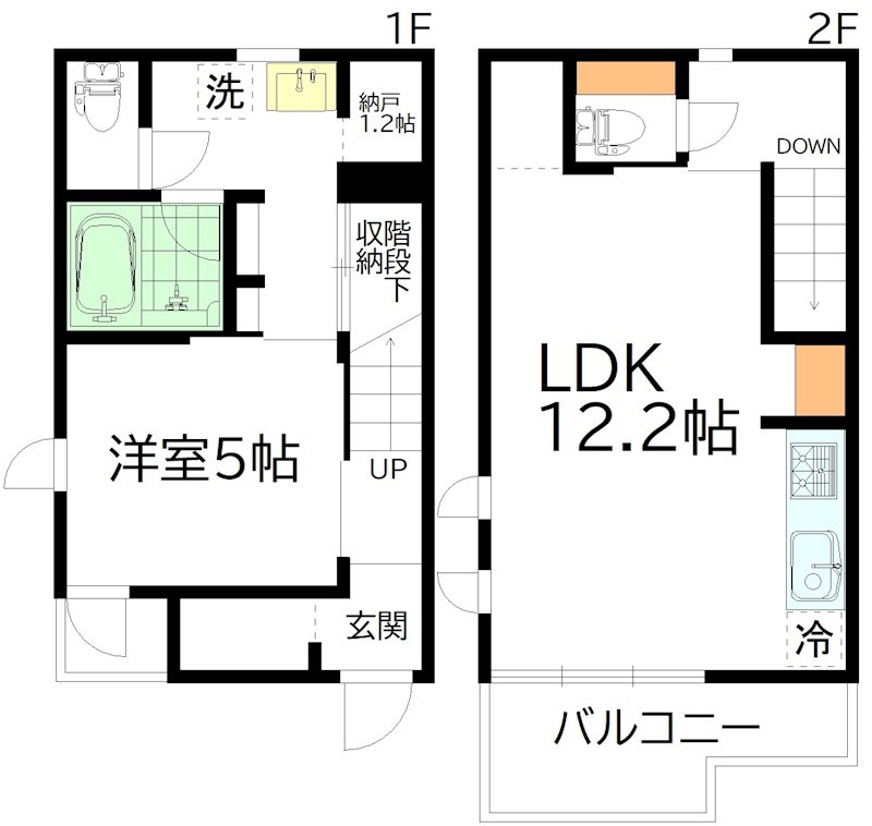 シュラインサイド下高井戸 101号室 間取り