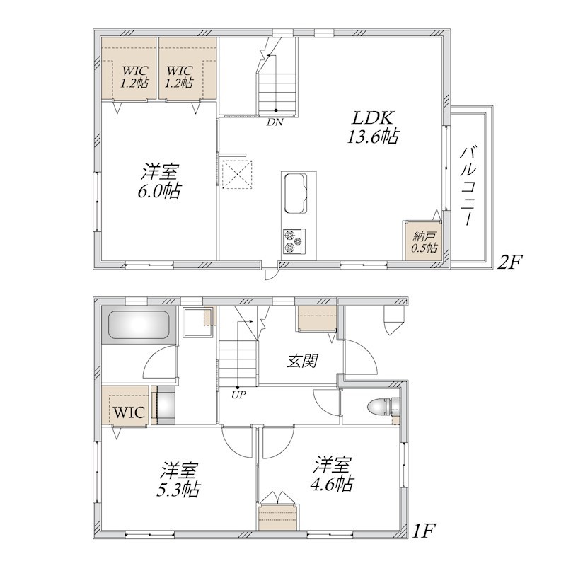 (仮)下連雀2丁目へーベルハウス 間取り