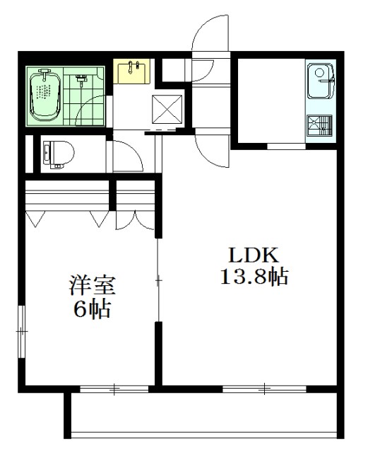 ベルミー和田 201号室 間取り