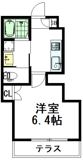 メゾン　エラーブル 102号室 間取り