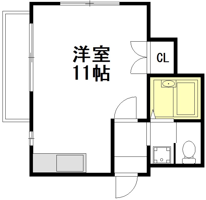 セイレジデンスⅡ 102号室 間取り