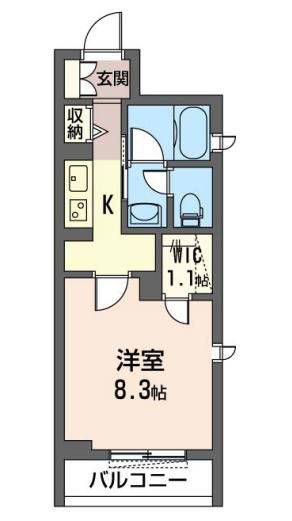 プレミアム新中野 301号室 間取り