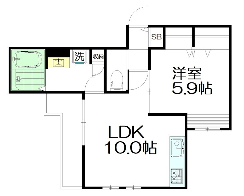 ｍ&rsquo;ｓ　ｗｉｎｇ（エムズウィング） A号室 間取り