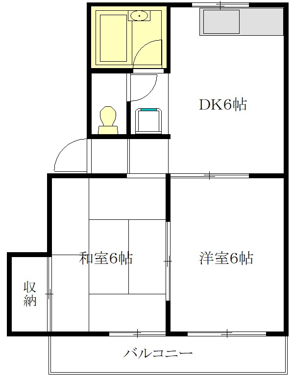オークハウスＡ・Ｂ 1105号室 間取り