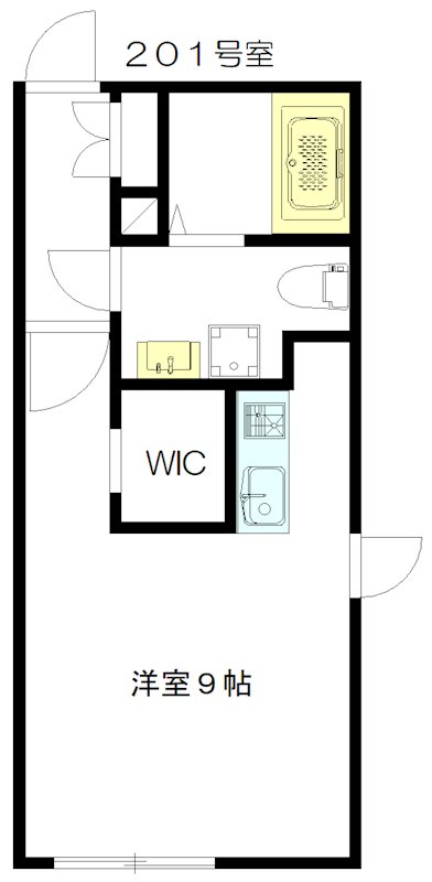 ブランシェ江古田 201号室 間取り