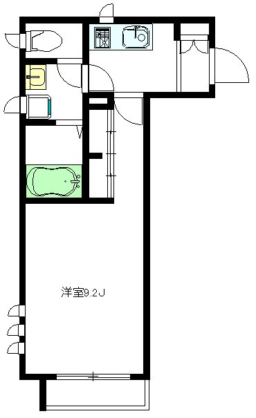 ボヌール下北沢 201号室 間取り