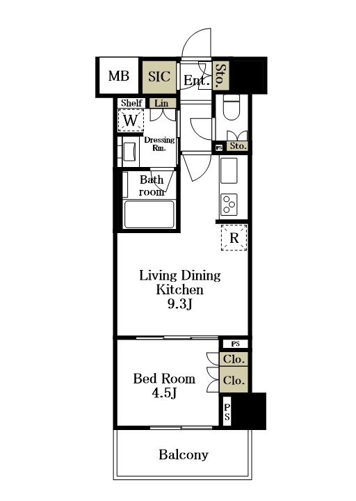 オープンレジデンシア板橋グランデ 406号室 間取り