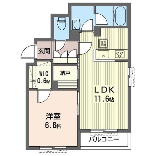 サンタクララ 203号室 間取り