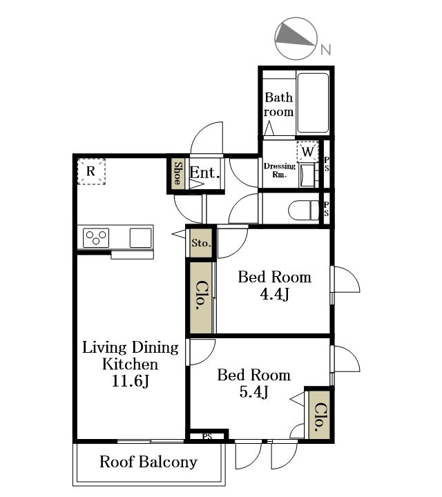 （仮）代沢５丁目計画 301号室 間取り