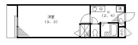 サザンコート代田 303号室 間取り