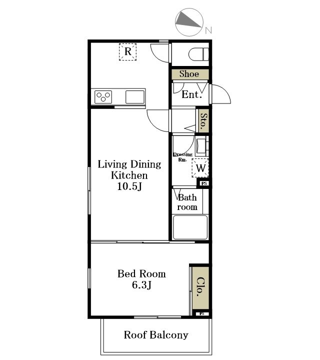 （仮）代沢５丁目計画 302号室 間取り