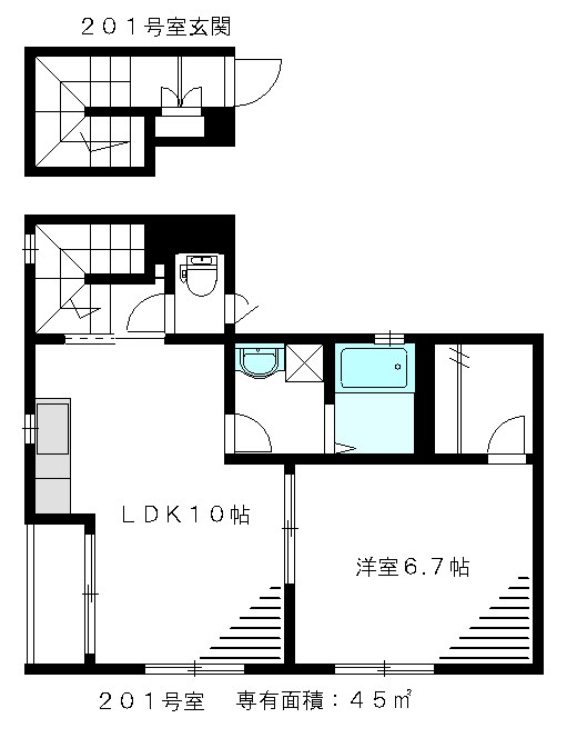 L&rsquo;s吉祥寺（エルズキチジョウジ） 201号室 間取り