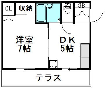 セイレジデンスⅡ 102号室 間取り
