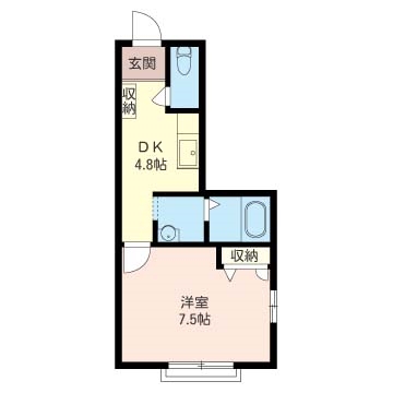 シャーメゾン　ハタ 201号室 間取り
