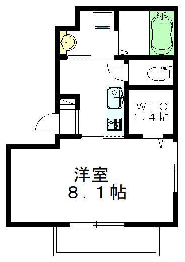 ロジェ・ボヌール 102号室 間取り