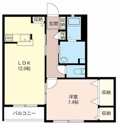 グリーンヒルかや 201号室 間取り