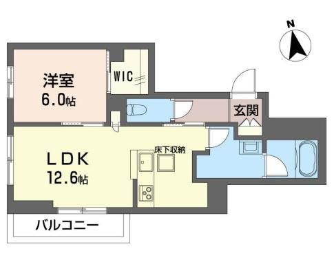 ルベール 101号室 間取り