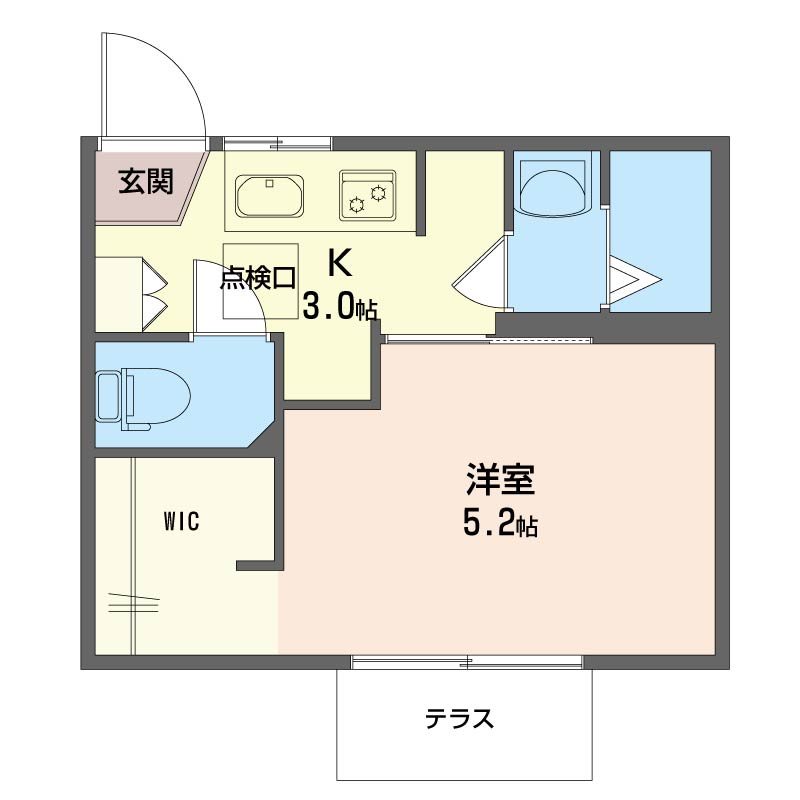 キャピトル中野 101号室 間取り