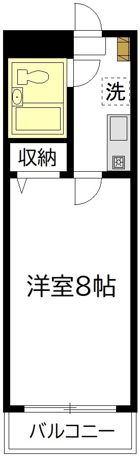 クリスタル東松原 204号室 間取り