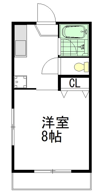 サンライズ２４ 201号室 間取り