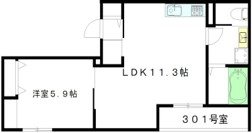 Azur高円寺（アズール高円寺） 401号室 間取り