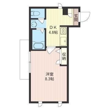 グランディール代田A 102号室 間取り