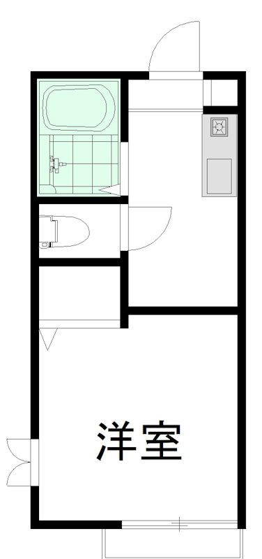 ウィンドウズ 106号室 間取り