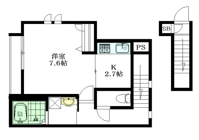 カルディエリ高円寺 201号室 間取り