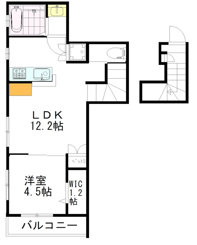 アットテラス井の頭公園 205号室 間取り