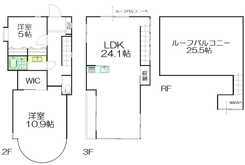 カーサとりーご 203号室 間取り