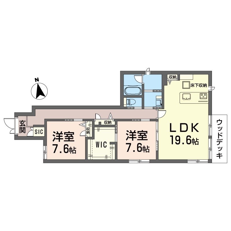 シャーメゾン駒場 101号室 間取り
