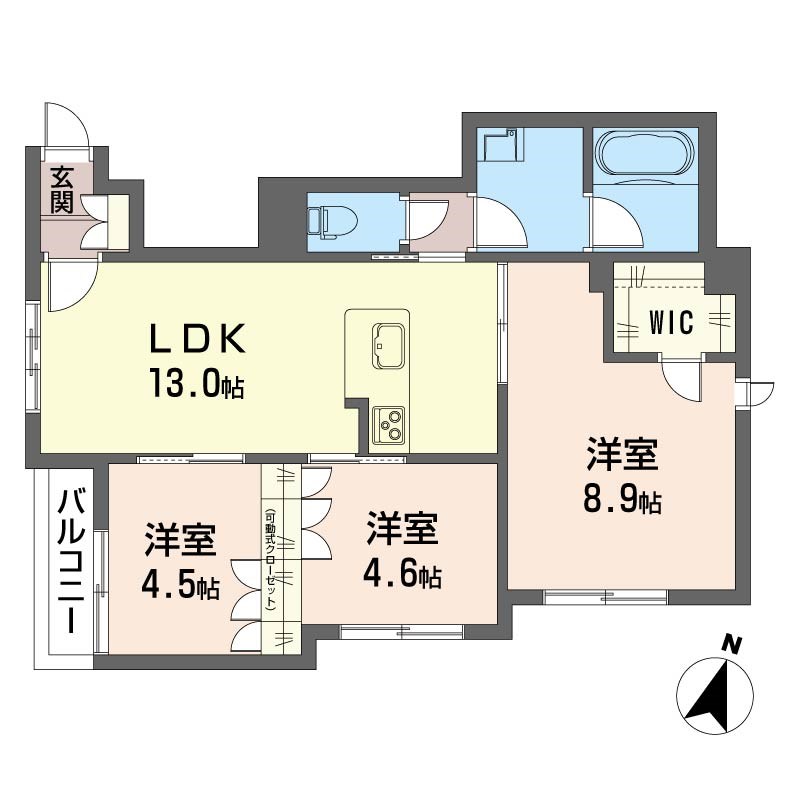 グランツ 101号室 間取り