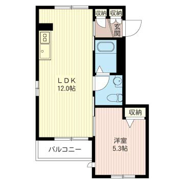 ベレオＫ 302号室 間取り