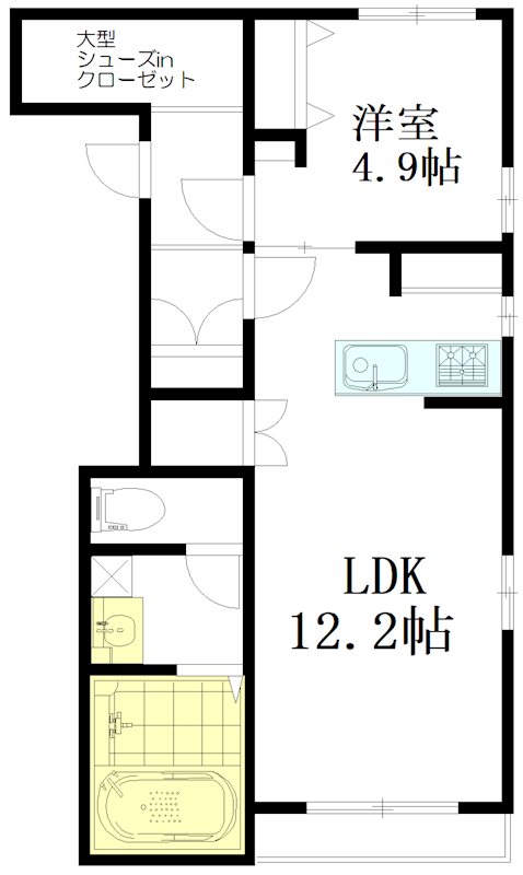 Rits　K　Suginami（リッツケースギナミ） 301号室 間取り