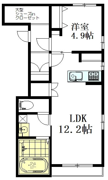 Rits　K　Suginami（リッツケースギナミ） 301号室 間取り