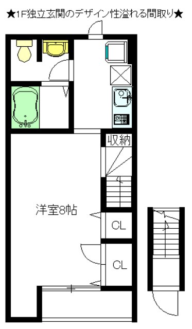 プルミエ経堂Ａ 205号室 間取り