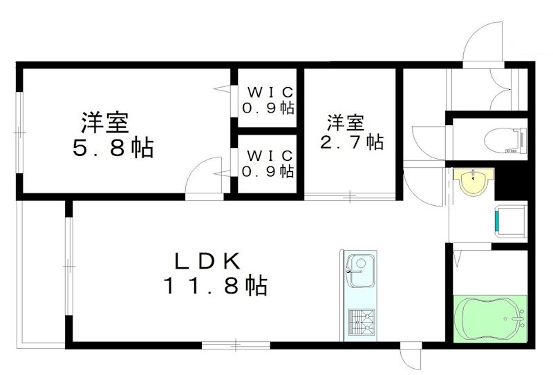 ルミナ荻窪 303号室 間取り